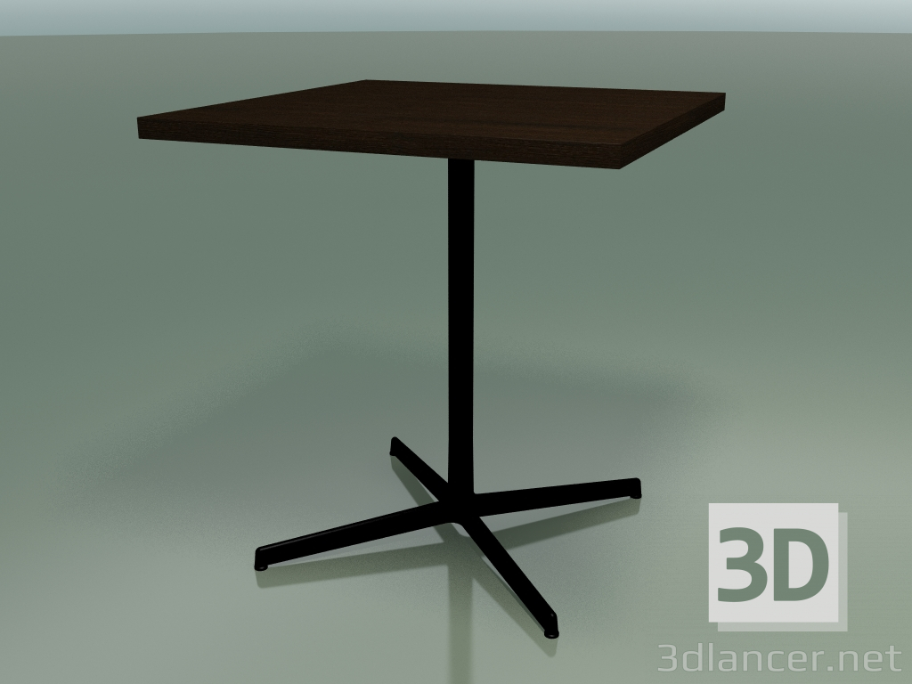 modello 3D Tavolo quadrato 5565 (H 74 - 70x70 cm, Wenge, V39) - anteprima