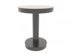 कॉफी टेबल जेटी 023 (डी = 450x550, काला प्लास्टिक रंग)