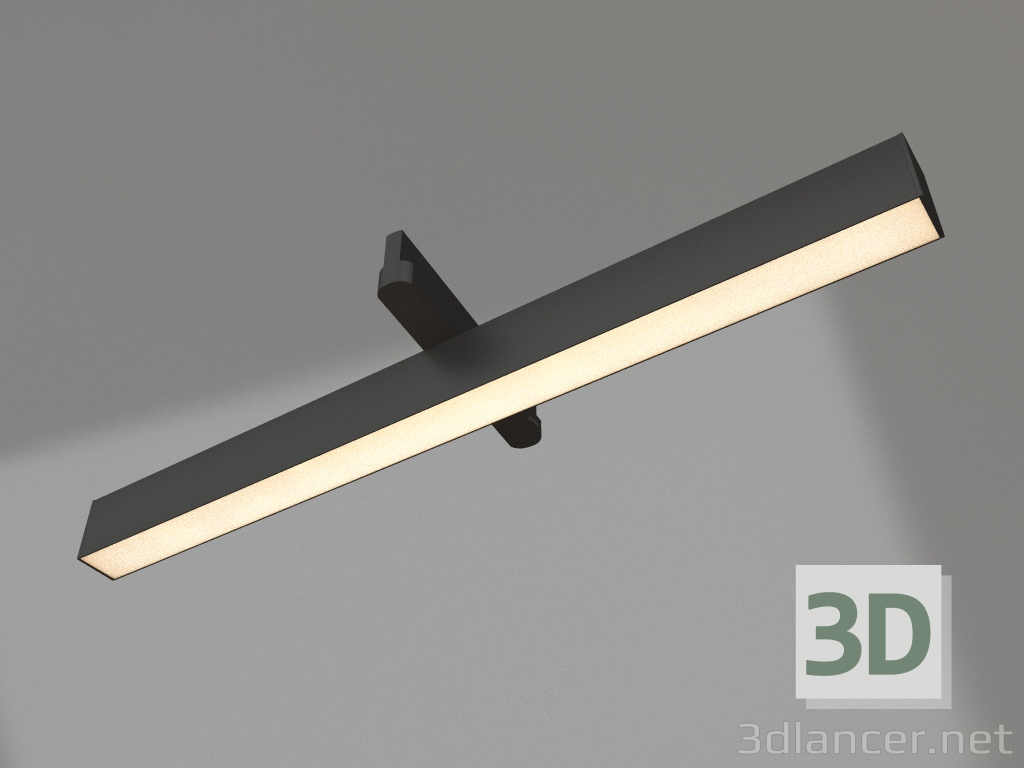 3D Modell Lampe LGD-FLAT-4TR-S605-25W Day4000 (BK, 100 Grad, 230V) - Vorschau