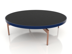 Round coffee table Ø120 (Night blue, DEKTON Domoos)