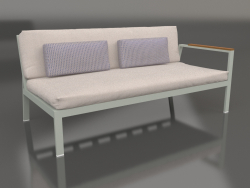 Sofa module, section 1 right (Cement gray)