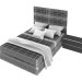 3D Tory Çift Kişilik Yatak çarşafları için bir kutu ile modeli satın - render