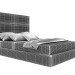 modèle 3D de Tory lit double avec une boîte pour le linge acheter - rendu
