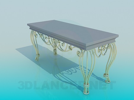 3d модель Скамья интерьерная – превью 3d модель Скамья интерьерная – превью