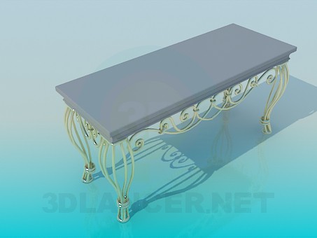 3d модель Скамья интерьерная – превью 3d модель Скамья интерьерная – превью
