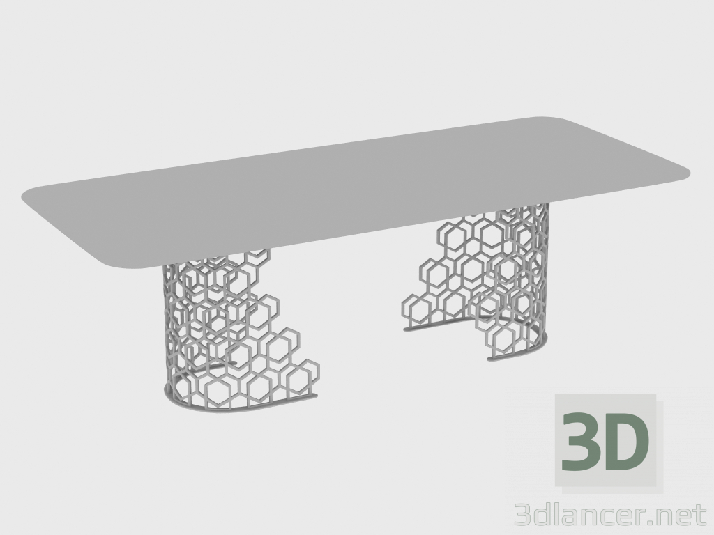 3D Modell Esstisch MANFRED TABLE (250X110XH75) - Vorschau