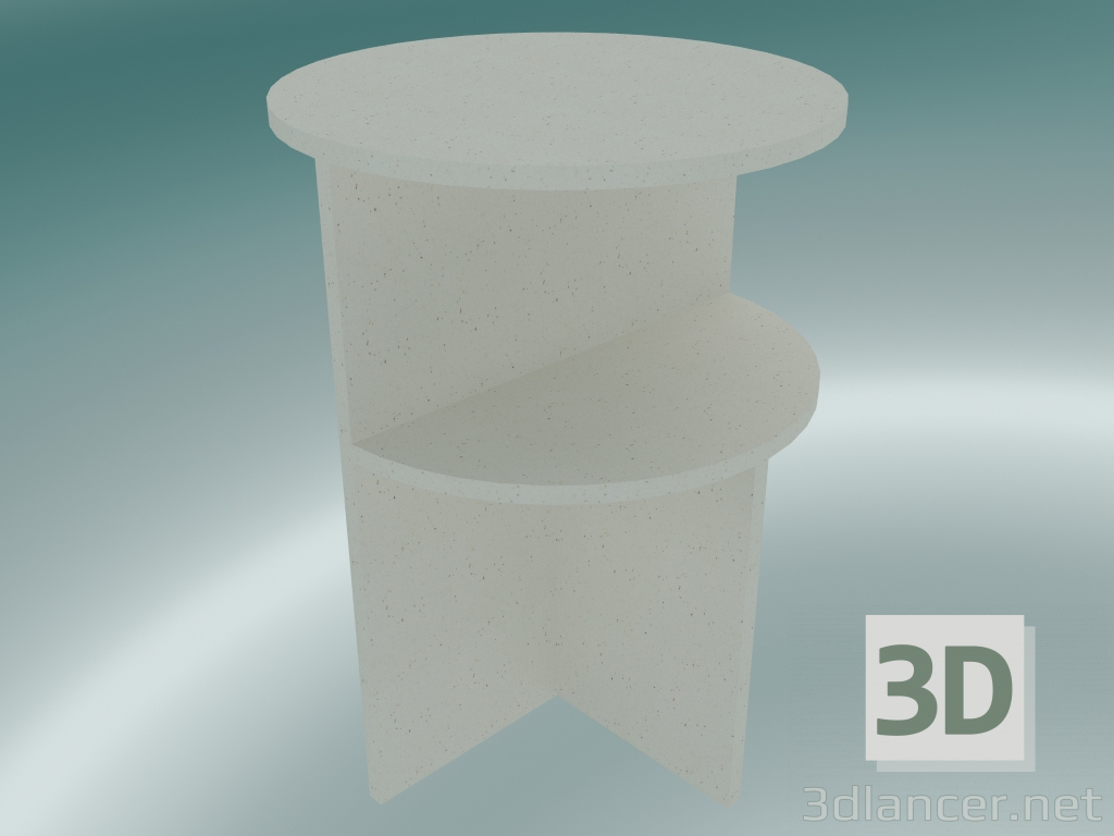 modello 3D Tavolino di servizio metà (sabbia) - anteprima