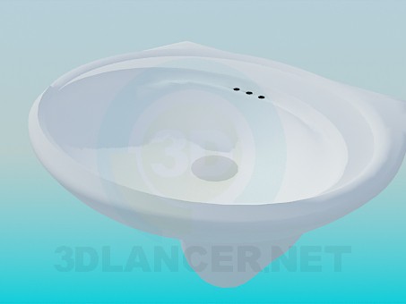 3d model wash basin - preview 3d model wash basin - preview