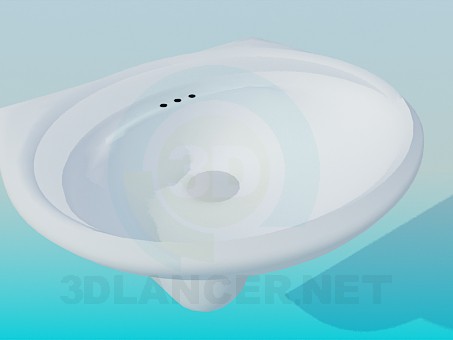 3d model wash basin - preview 3d model wash basin - preview