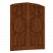 Puerta de madera 3D modelo Compro - render