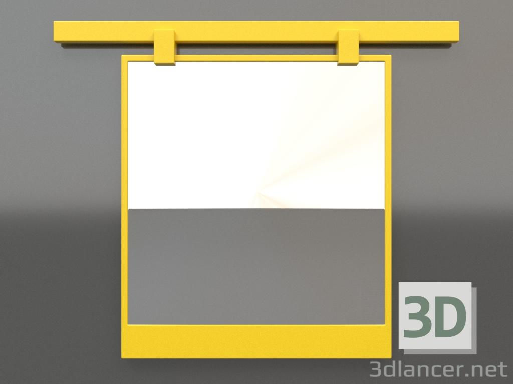 3d model Mirror ZL 13 (600х500, luminous yellow) - preview