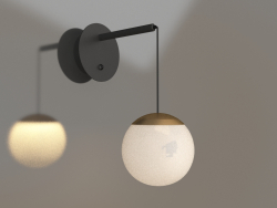 Lamp SP-BEADS-WALL-HANG-R130-6W Day4000 (BK-GD, 180 °, 230V)