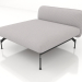 modello 3D Modulo divano profondo 1,5 posti (rivestimento esterno in pelle) - anteprima
