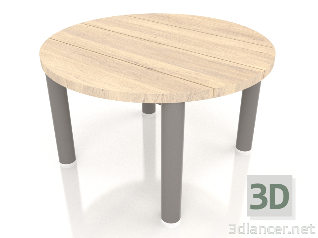 3d модель Стол журнальный D 60 (Quartz grey, Iroko wood) – превью