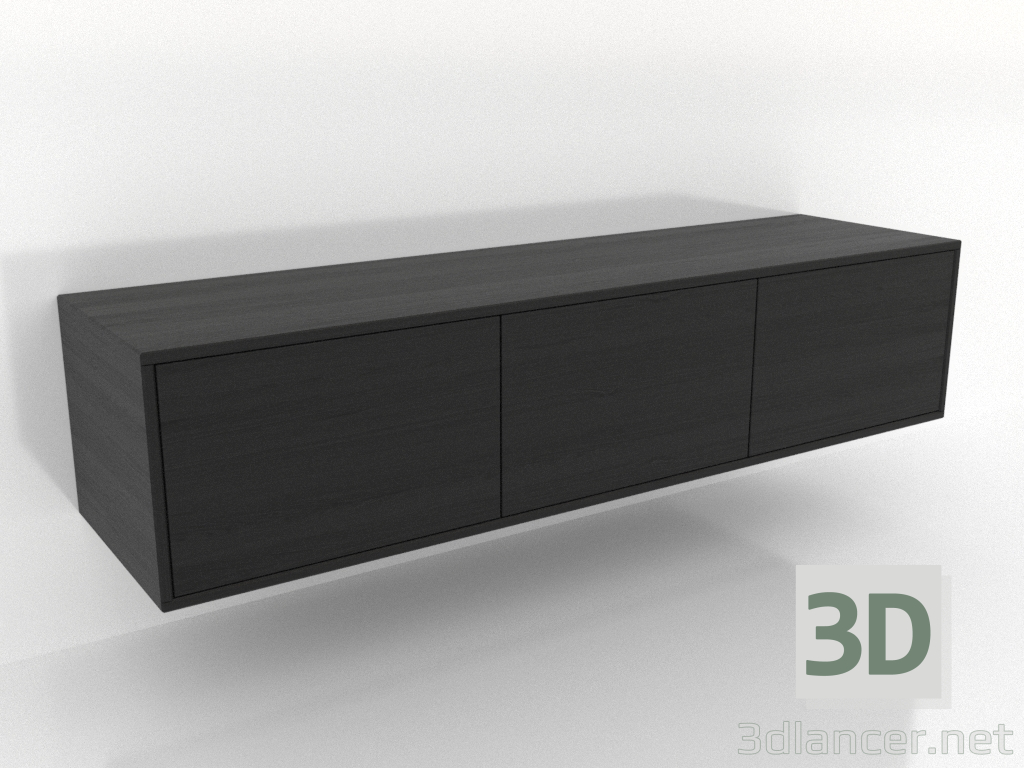 3d model TV cabinet 2 1500 mm (black RAL 9005) - preview 3d model TV cabinet 2 1500 mm (black RAL 9005) - preview