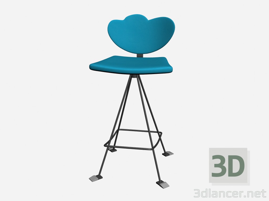 modèle 3D Chaise de bar EVA 4 - preview