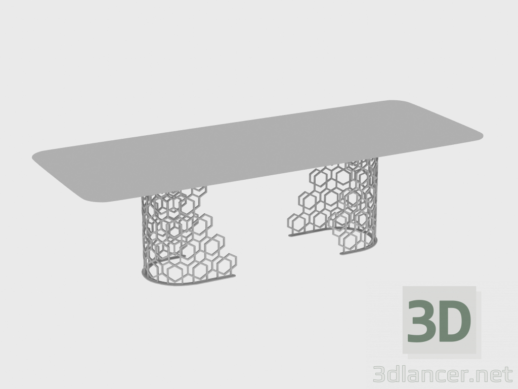 modello 3D Tavolo da pranzo MANFRED TABLE (280X110XH75) - anteprima