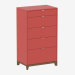 3d model High cabinet CASE (IDC022001007) - preview