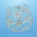 3d model Chandelier with flowers - preview