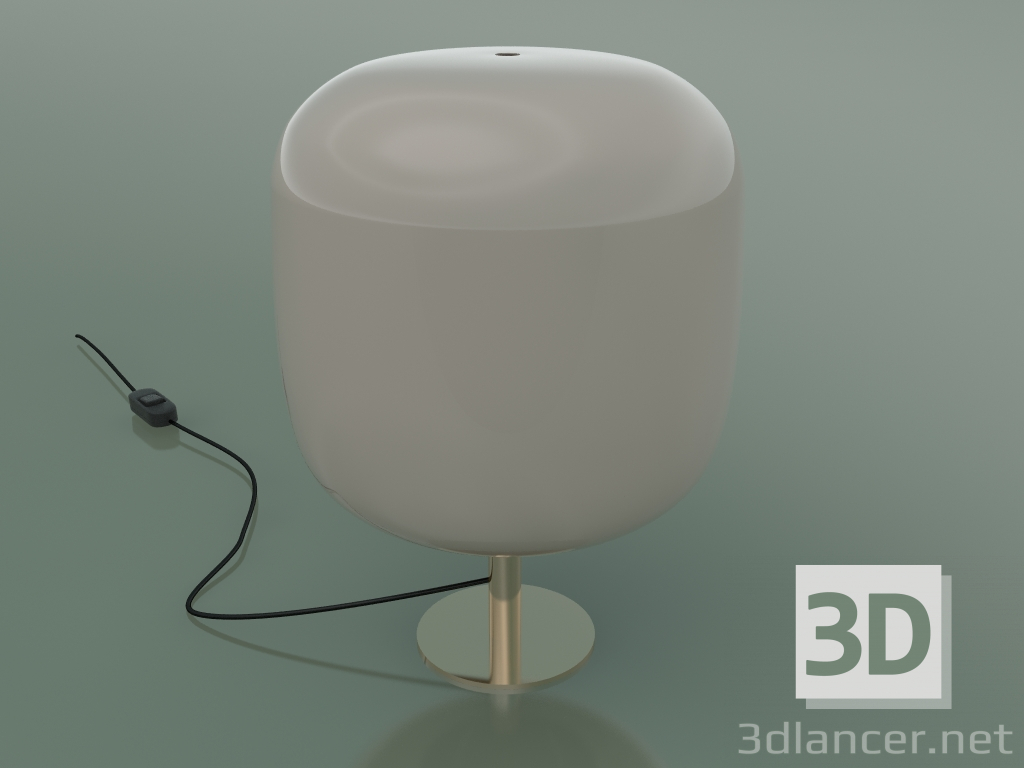 3D Modell Tischlampe Caminia (Lampenschirm aus rosa Opalglas) - Vorschau