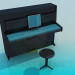 3D Modell Klavier - Vorschau