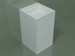 Çekmeceli lavabo (03UC26401, Glacier White C01, L 48, P 50, H 85 cm)