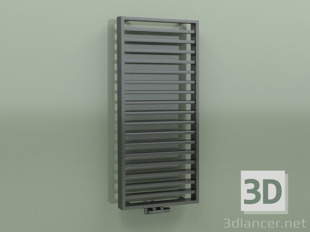 modello 3D Scaldasalviette IT IS (1208x500, nero cromo) - anteprima
