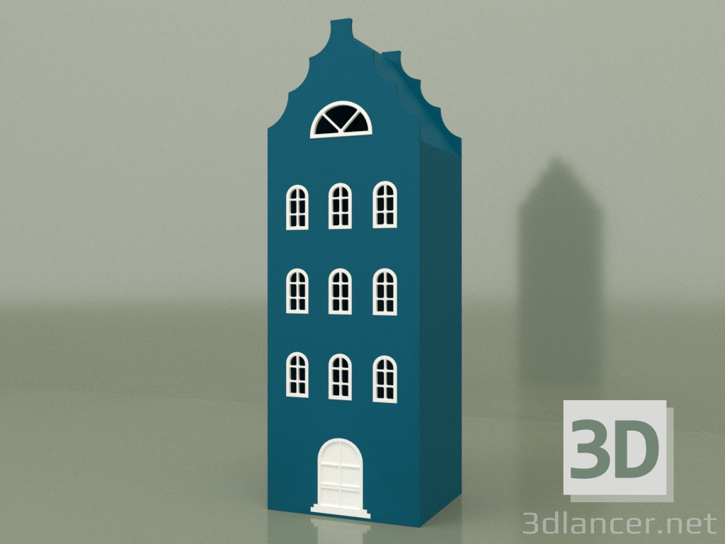 modèle 3D Armoire maison XL-9 (Turquoise) - preview