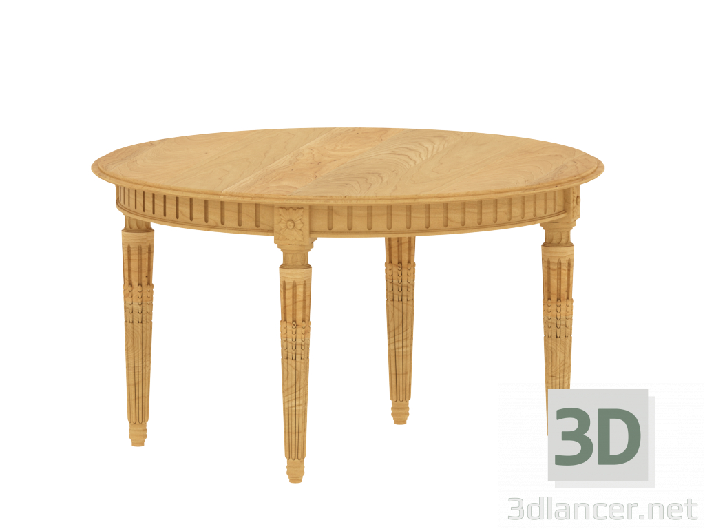 3D Yuvarlak masa modeli satın - render