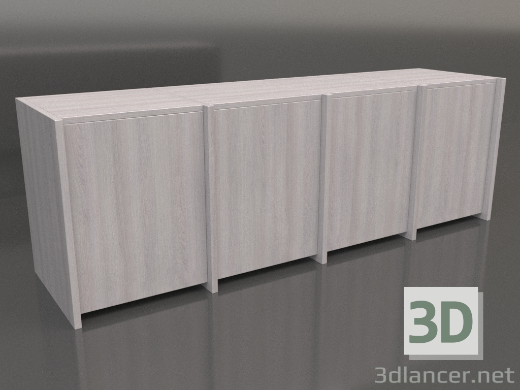 3d model Cabinet ST 07 (1530х409х516, wood pale) - preview