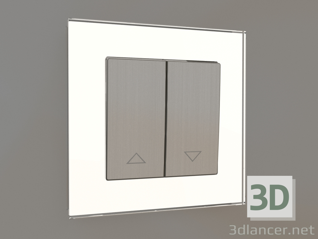 3d model Blind switch (brushed nickel) - preview