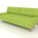 3d model Sven straight 3-seater sofa - preview