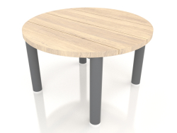 कॉफ़ी टेबल डी 60 (एन्थ्रेसाइट, इरोको लकड़ी)