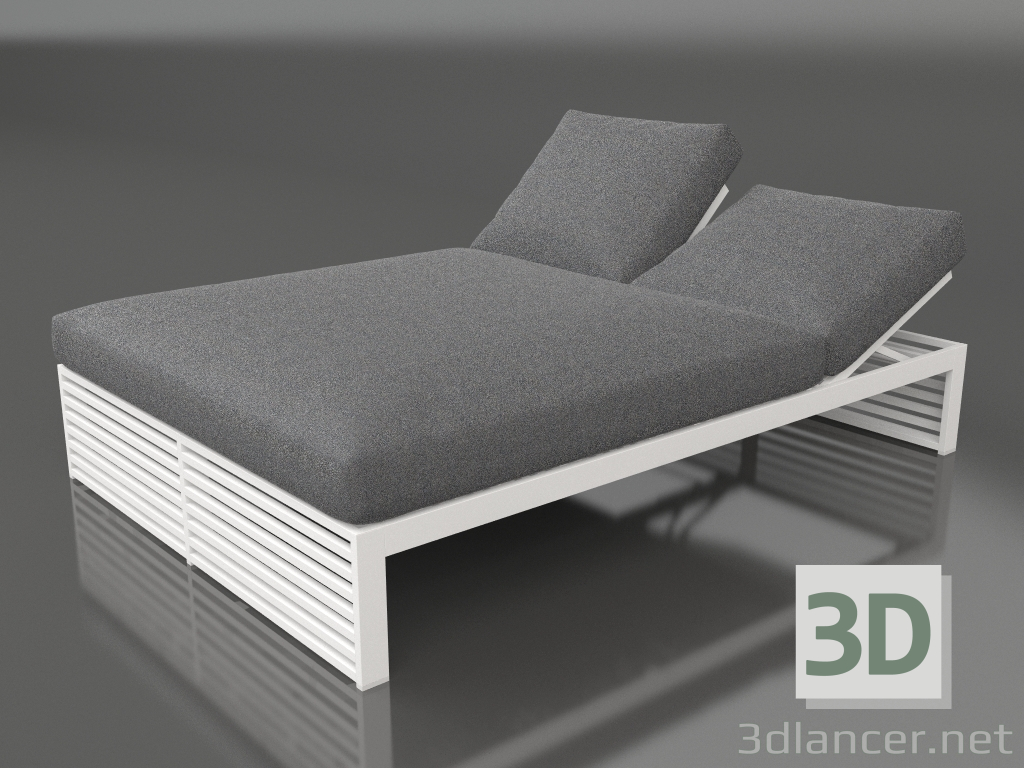 3d модель Кровать для отдыха 140 (White) – превью