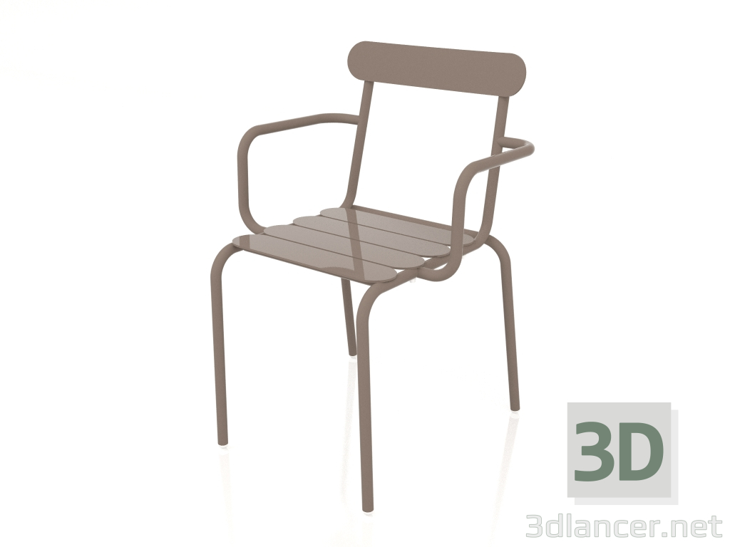 modèle 3D Chaise de salle à manger (Bronze) - preview