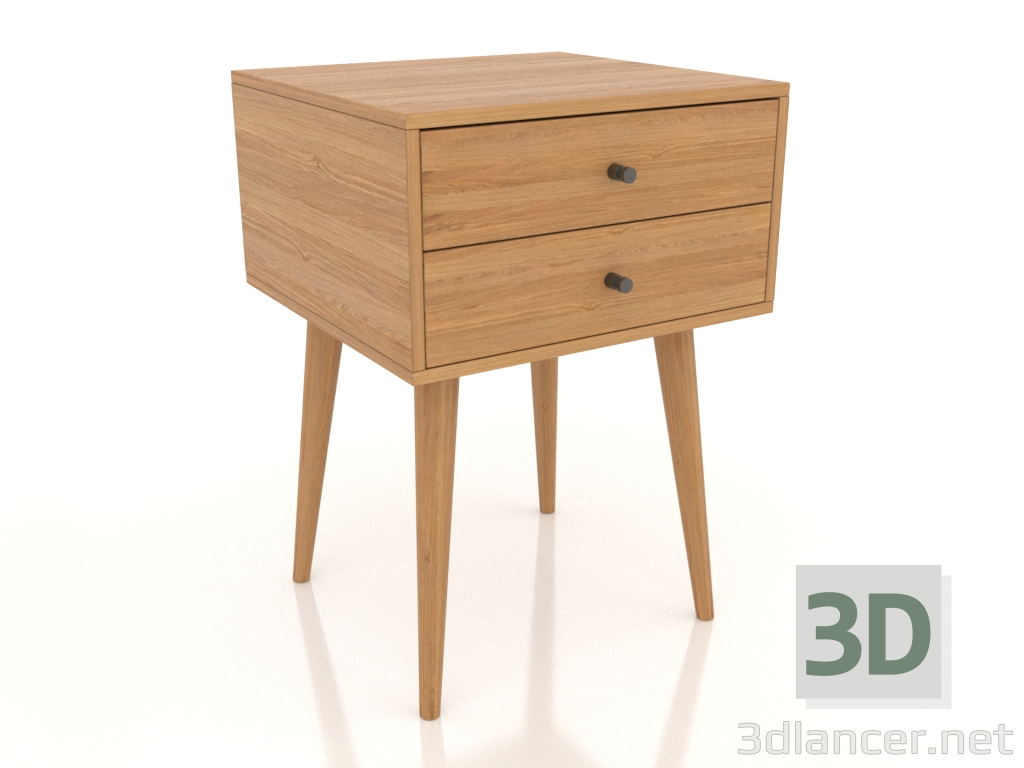 Modelo 3d Mesa de cabeceira 420 mm (carvalho natural) - preview