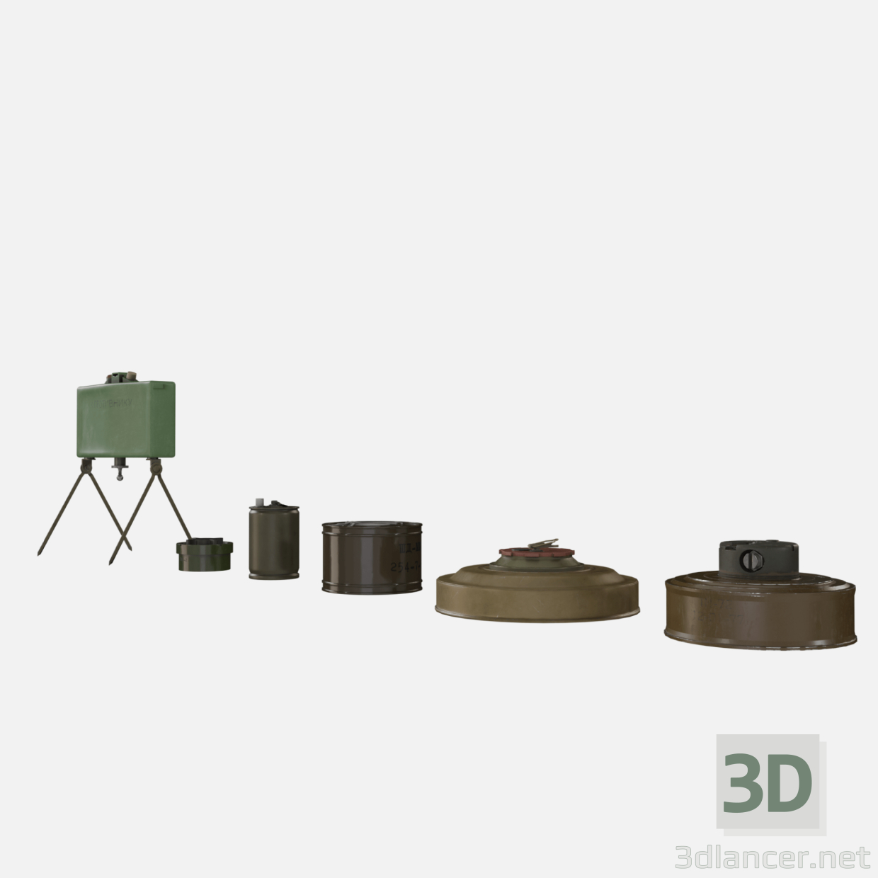 3d Коллекция мин модель купить - ракурс 3d Коллекция мин модель купить - ракурс