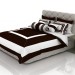 Cama con sábanas de chocolate blanco 3D modelo Compro - render