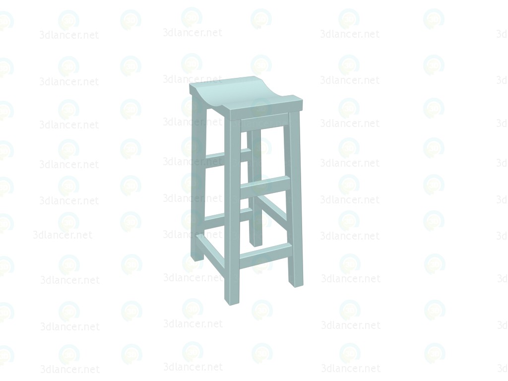 3d модель Барний стілець – превью