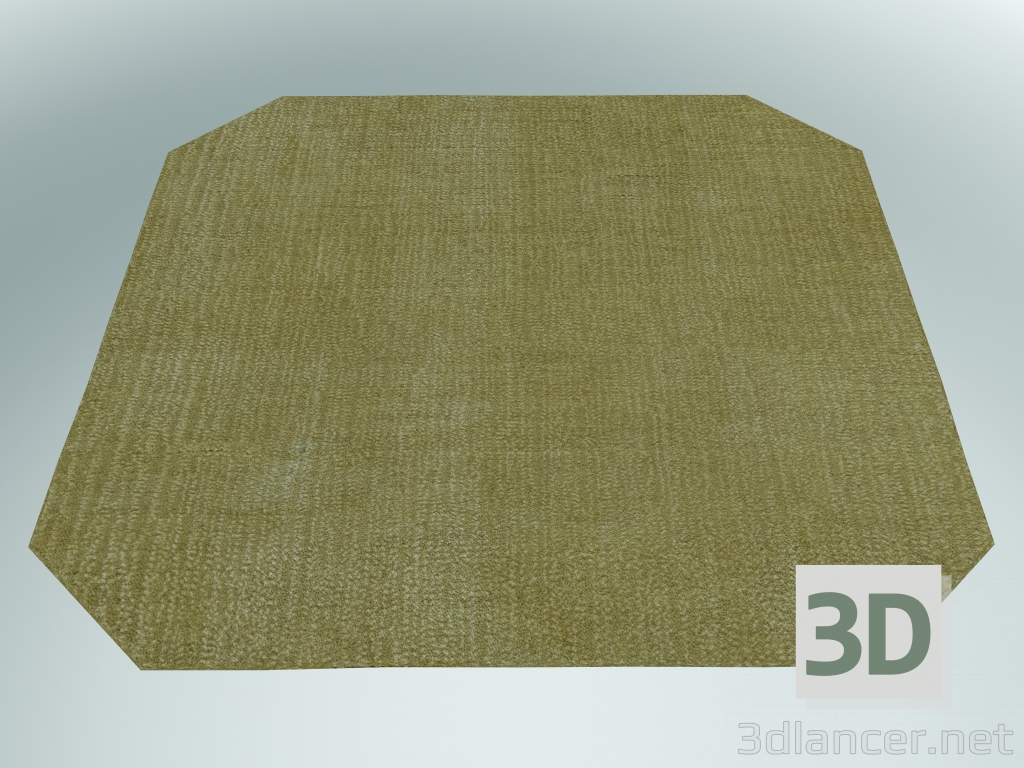 3D Modell Teppich The Moor (AP8, 300x300cm, Gelbes Feld) - Vorschau