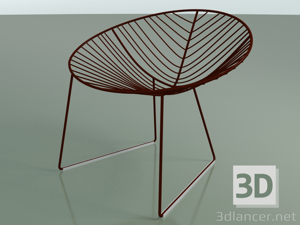3D modeli Açık şezlong 1803 (bir kızakta, V34) - önizleme
