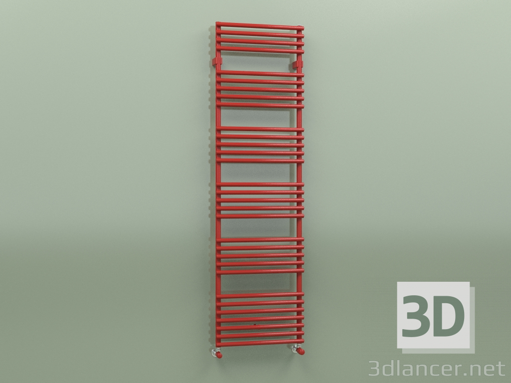 3 डी मॉडल तौलिया रेल कार्ट (1757x500, रेड - RAL 3000) - पूर्वावलोकन