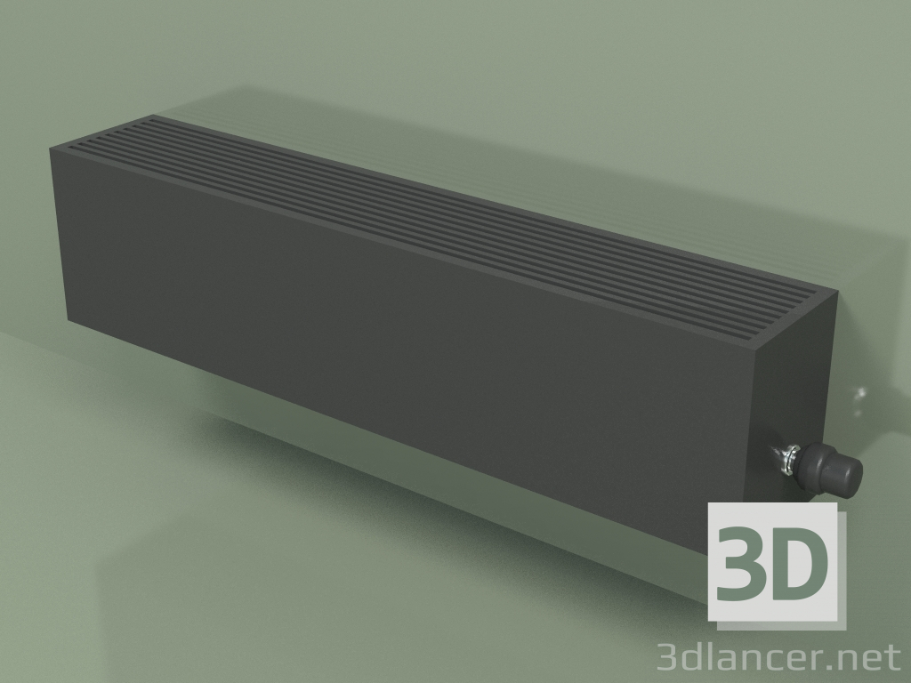 modello 3D Convettore - Aura Slim Basic (240x1000x180, RAL 9005) - anteprima