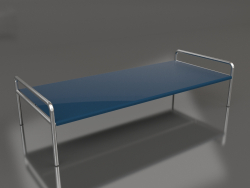 Coffee table 153 with an aluminum tabletop (Grey blue)
