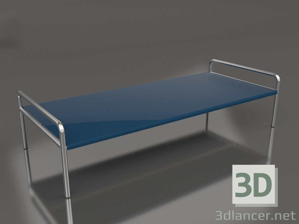 modèle 3D Table basse 153 avec un plateau en aluminium (Gris bleu) - preview