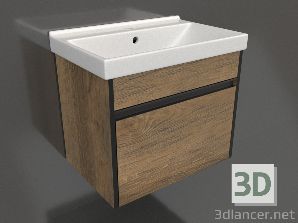 3d model Hanging cabinet 60 cm (URB0106DB) - preview