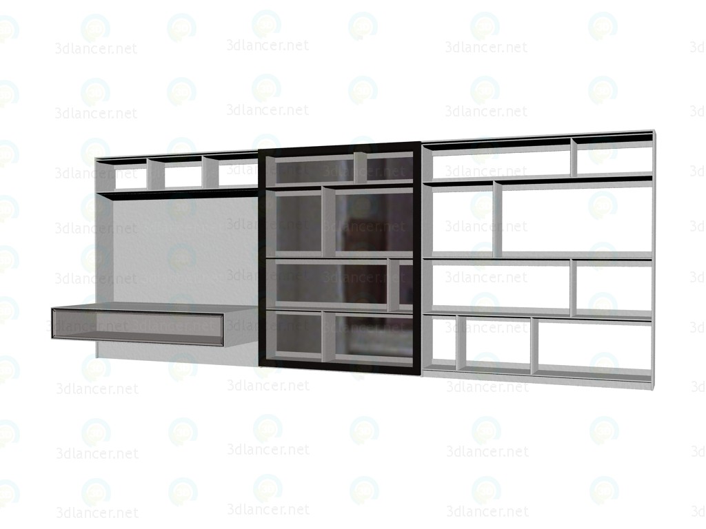 3d model Sistema de mobiliario (rack) FC0917 - vista previa