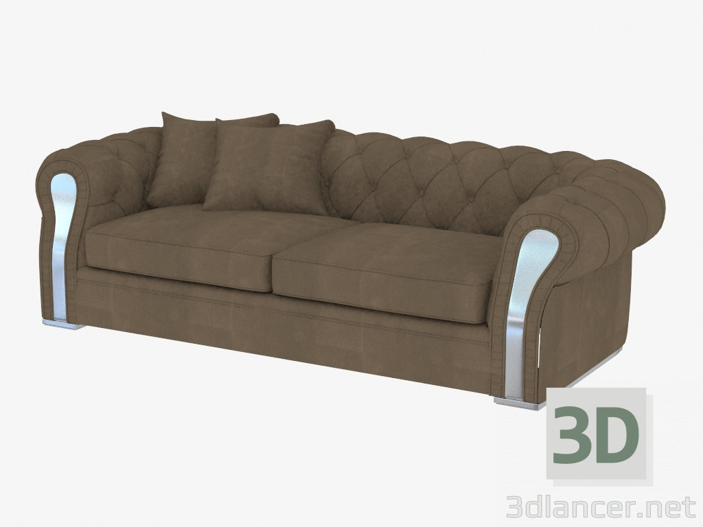 modèle 3D Canapé double Nirvana (225x110x65) - preview