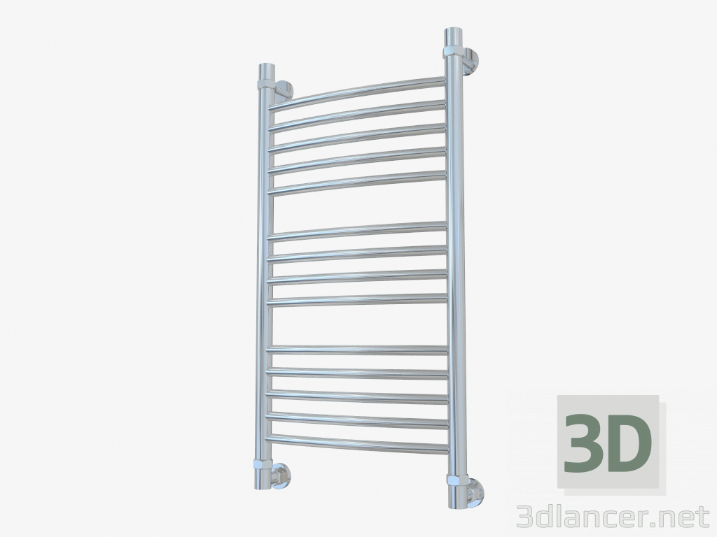 modèle 3D Porte-serviettes chauffant Bohemia courbé (800x400) - preview