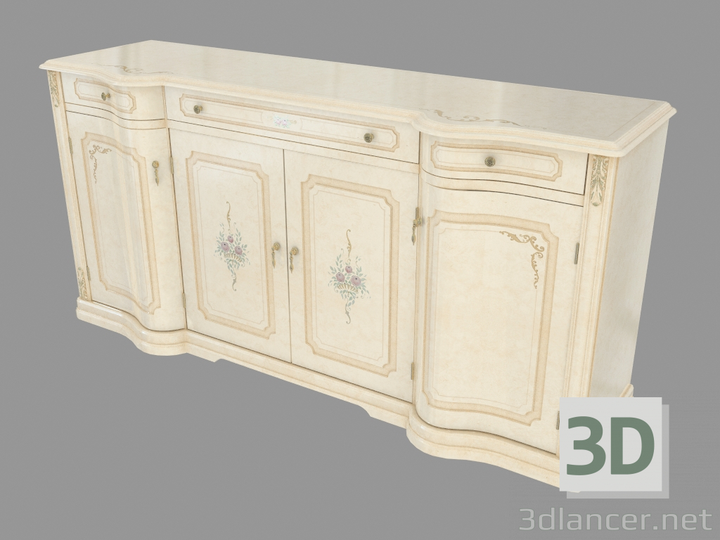 3D modeli Dresser 4 kapılı (1920х940х550) - önizleme